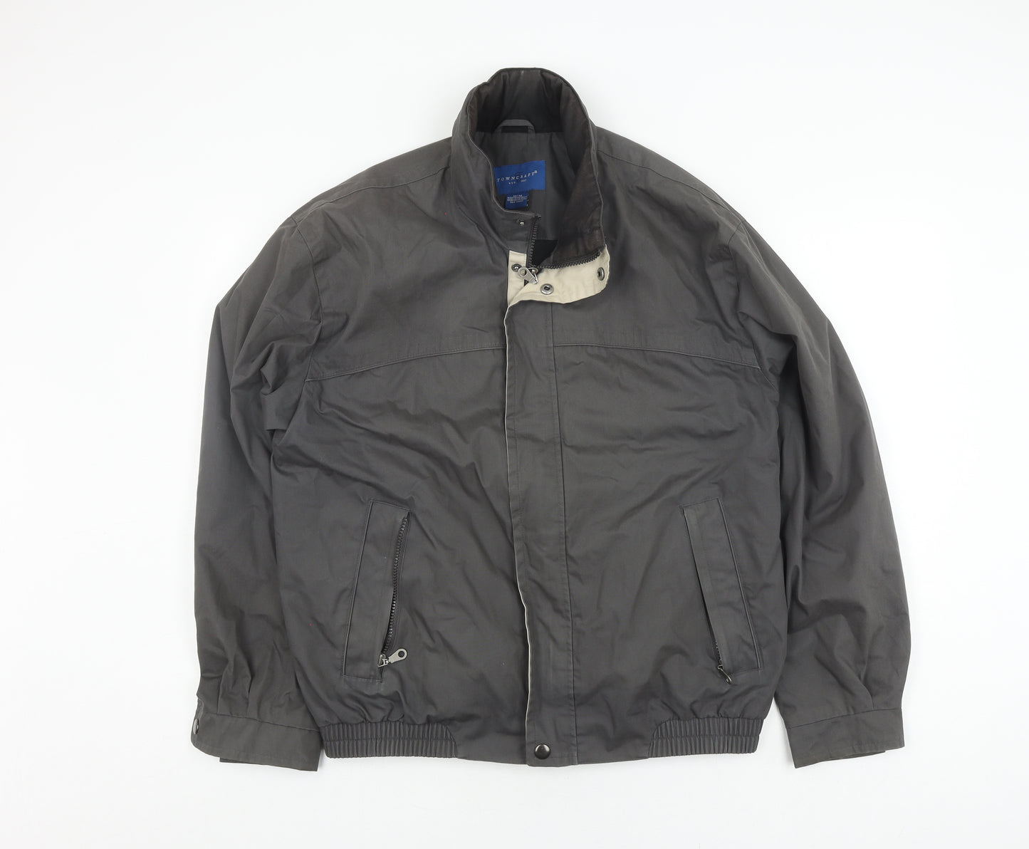 Towncraft Men's Grey Bomber Jacket - Size M