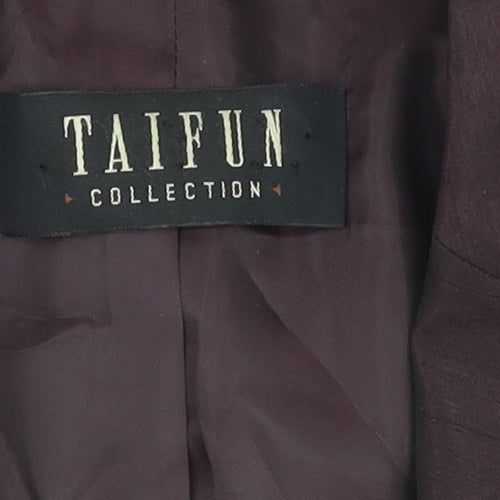 Taifun Women's Brown 12 Blazer Suit Jacket Regular Fit