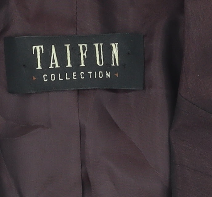 Taifun Women's Brown 12 Blazer Suit Jacket Regular Fit