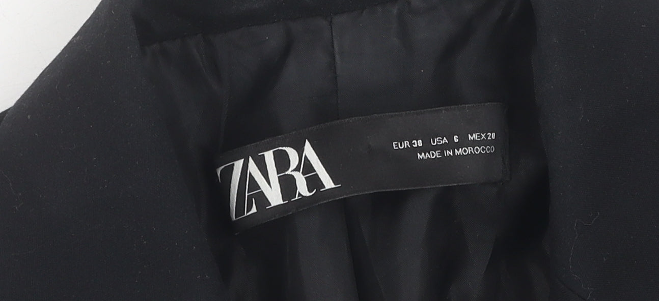 Zara Women's Black Blazer Size 10 Regular Fit Business