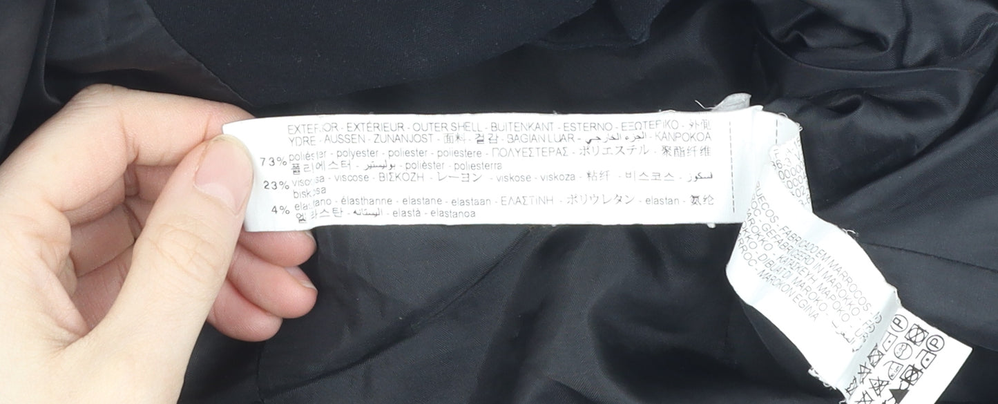 Zara Women's Black Blazer Size 10 Regular Fit Business