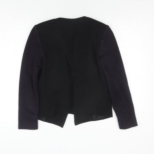 Topshop Women's Black Blazer, Size 10, Notch Lapel