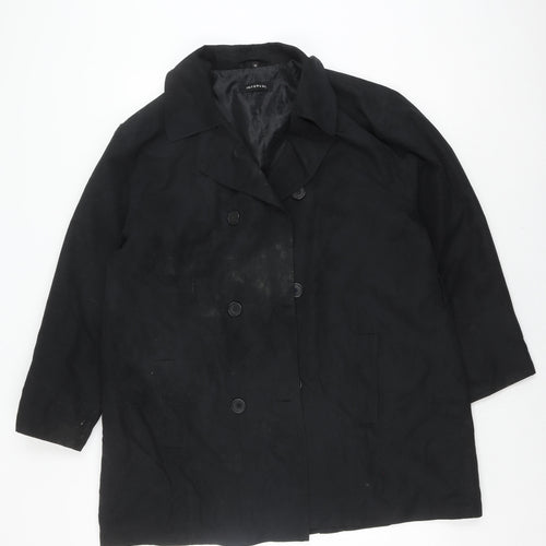 Interval Women's Black Casual Coat Size 16