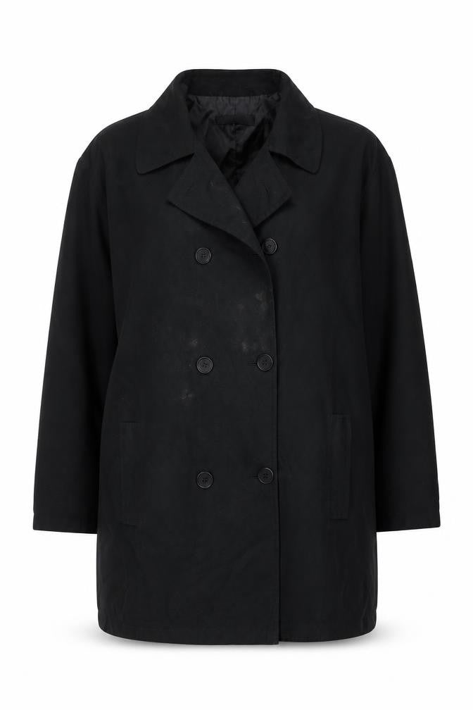 Interval Women's Black Casual Coat Size 16