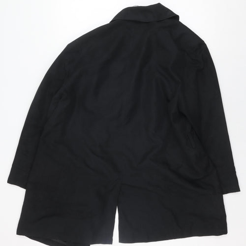 Interval Women's Black Casual Coat Size 16