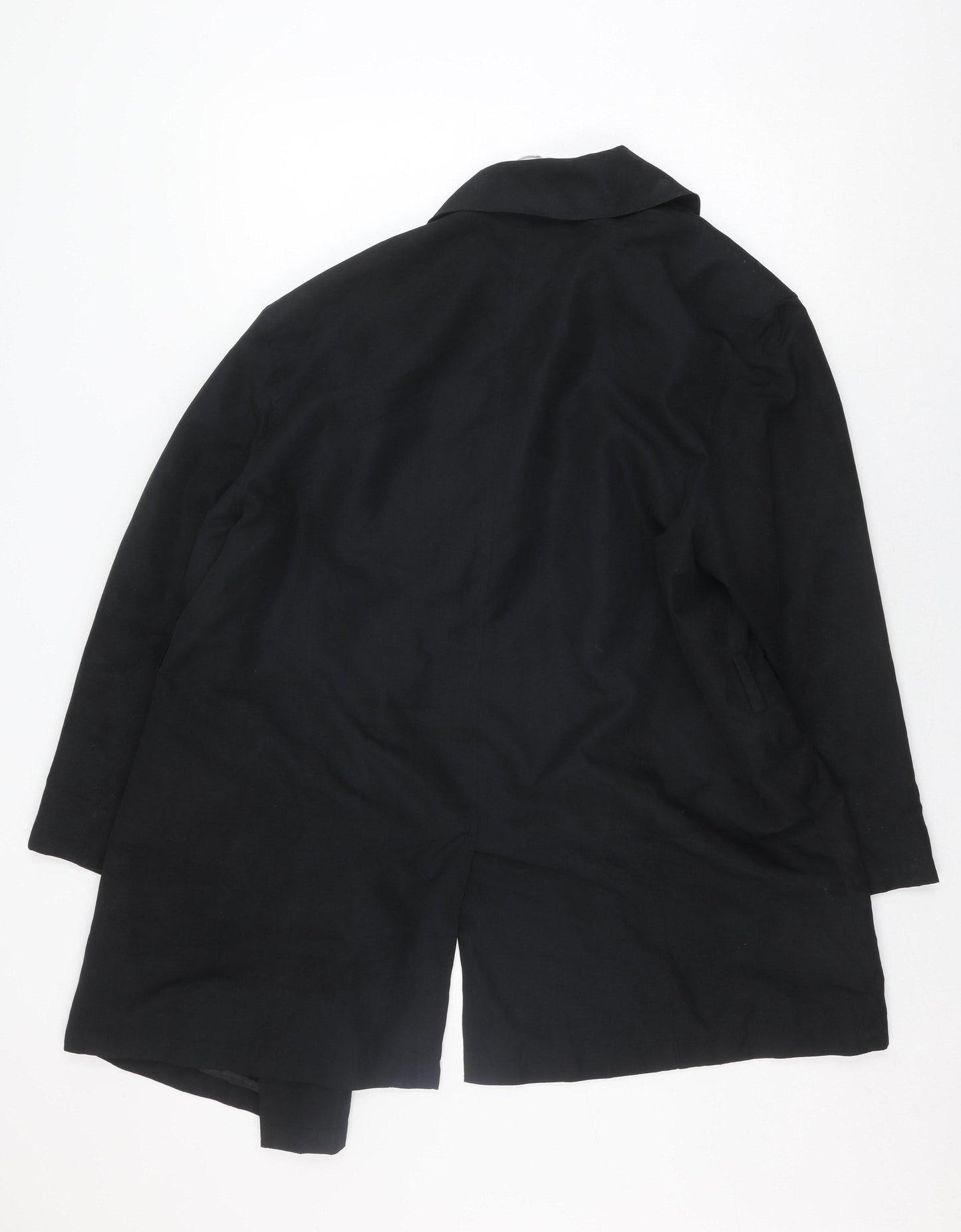 Interval Women's Black Casual Coat Size 16