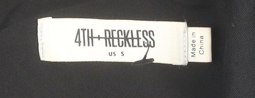 4th + Reckless Women's Black Blazer Jacket, Size S, Modern Style