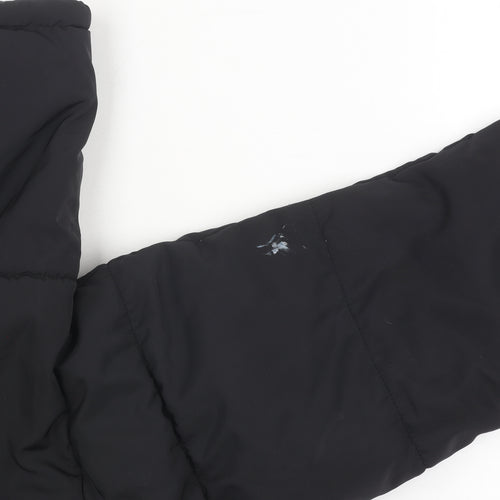 H&M Women's XS Black Puffer Jacket Cropped Winter