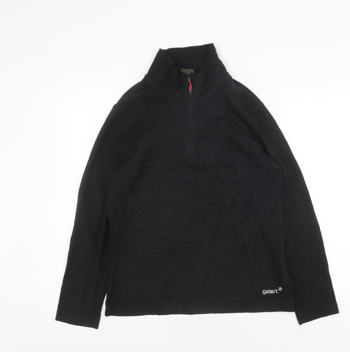 Gelert Women's Black Zip Sweatshirt Size 14