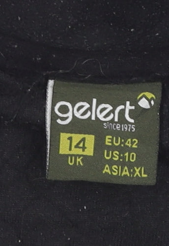 Gelert Women's Black Zip Sweatshirt Size 14