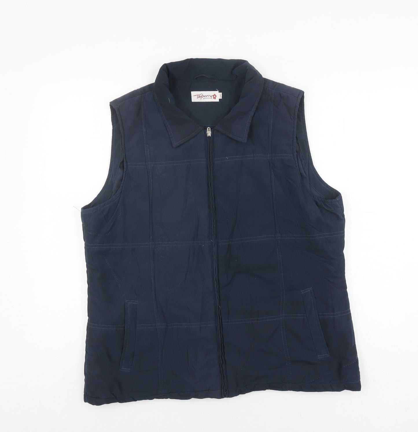Tayberry Women's Blue Puffer Waistcoat L