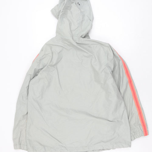 Agenda Women's Grey Hooded Anorak Jacket Size 16