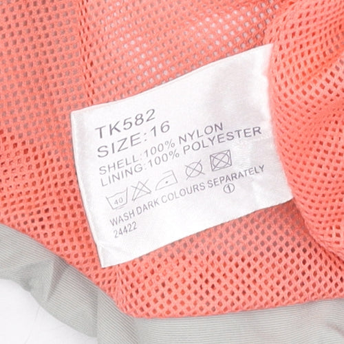 Agenda Women's Grey Hooded Anorak Jacket Size 16