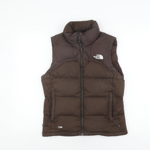The North Face Women's Brown Puffer Waistcoat XS