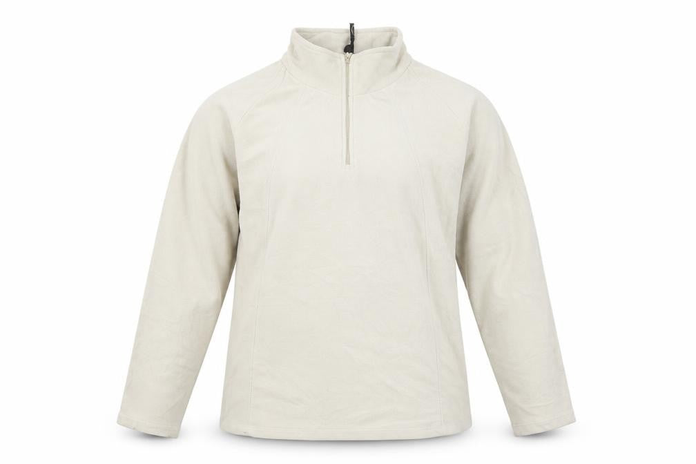 Gelert Women's Beige Fleece 1/2 Zip Sweatshirt Size M