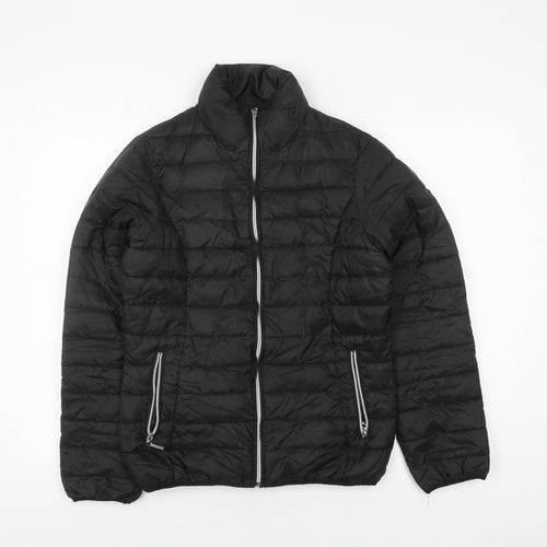 Astrolabio Unisex Black Quilted Jacket UK 16