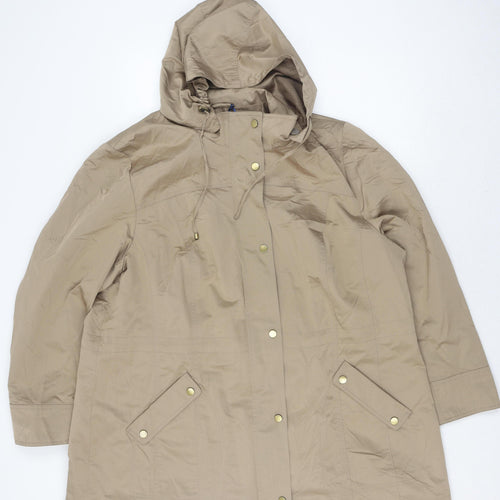 Marks and Spencer Women Beige Rain Coat Size 24
