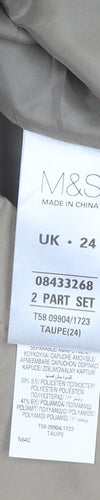 Marks and Spencer Women Beige Rain Coat Size 24