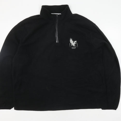 Atlas For Men Black 2XL Men's 1/4 Zip Sweatshirt