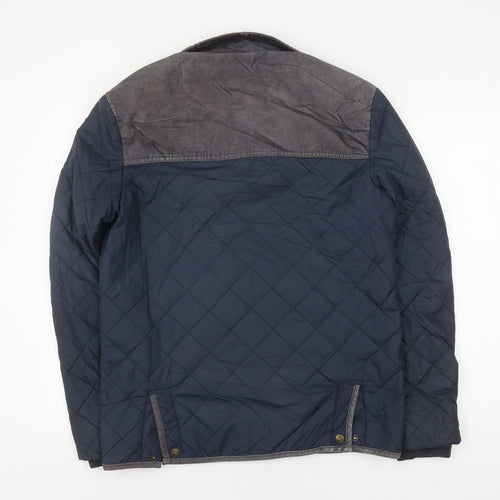 Jack Wills Men's Blue Quilted Jacket, M, Casual