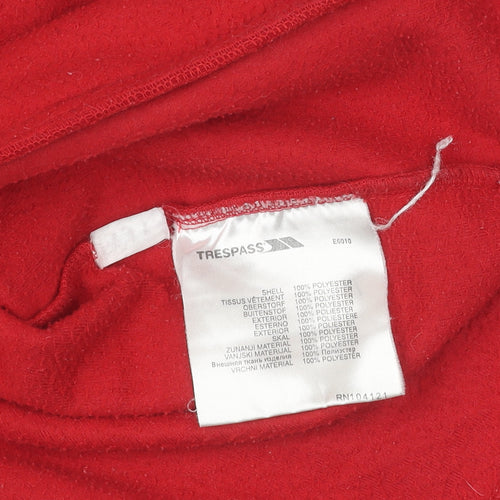 Trespass Women's Red Fleece Jacket Size S with Logo