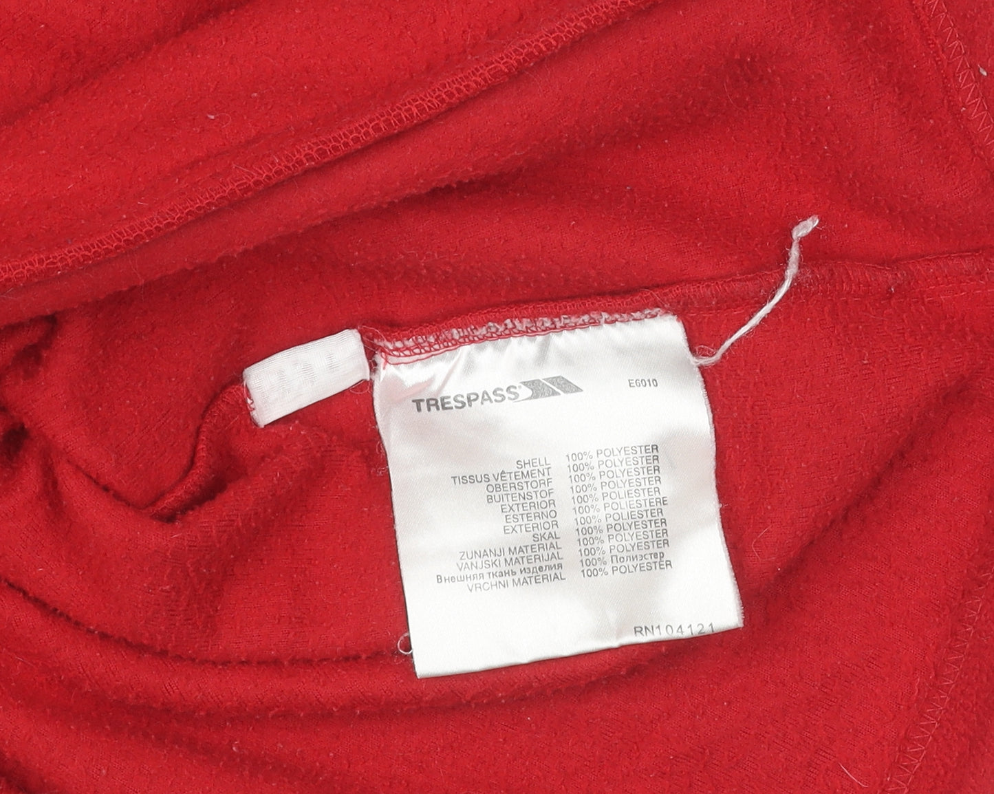 Trespass Women's Red Fleece Jacket Size S with Logo