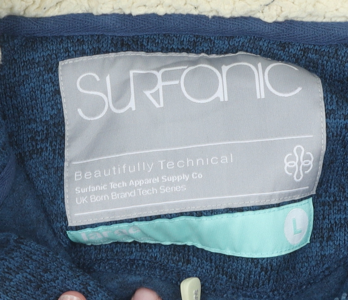 Surfanic Unisex Blue Hoodie Jacket L Casual