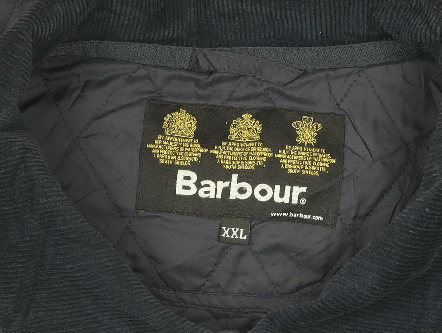 Barbour Men's Black Quilted Jacket 2XL Casual