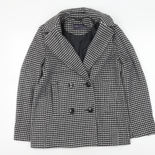 Marks and Spencer Women's Black Pea Coat - Size S Classic
