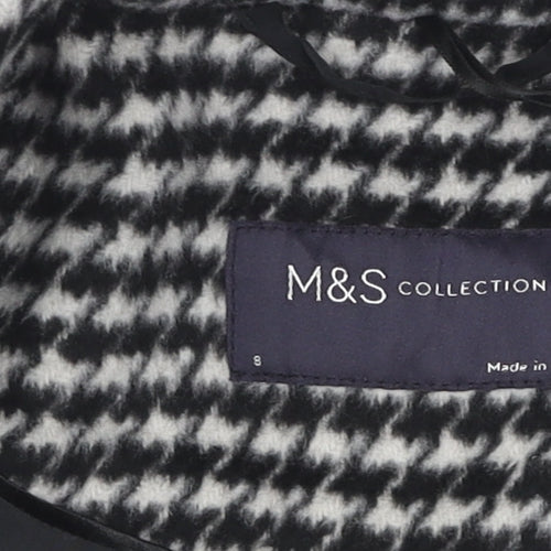 Marks and Spencer Women's Black Pea Coat - Size S Classic