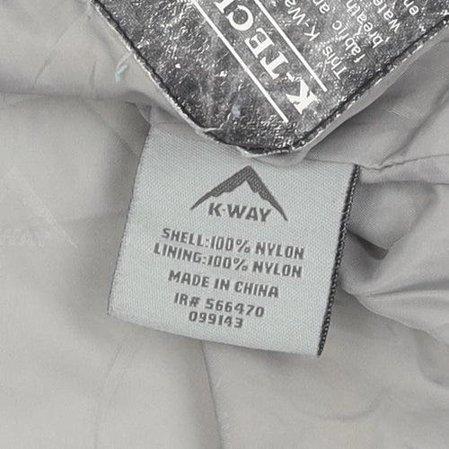K-Way Unisex Blue Windbreaker Jacket M Outdoor Casual