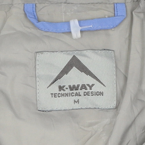 K-Way Unisex Blue Windbreaker Jacket M Outdoor Casual