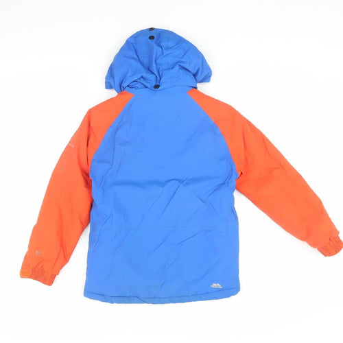 Trespass Boys Blue Orange Ski Jacket 7-8 Years Waterproof