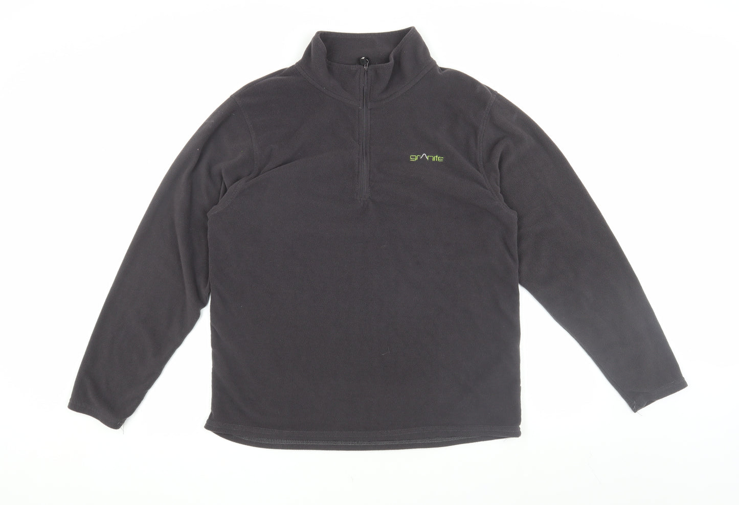 Granite Men's Black Fleece 1/2 Zip Sweatshirt L