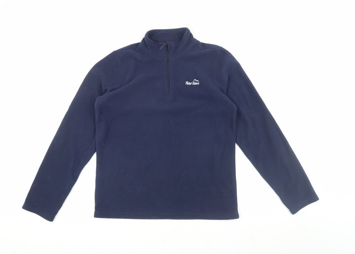 Peter Storm Boys Blue Fleece 1/2 Zip Sweatshirt Age 13
