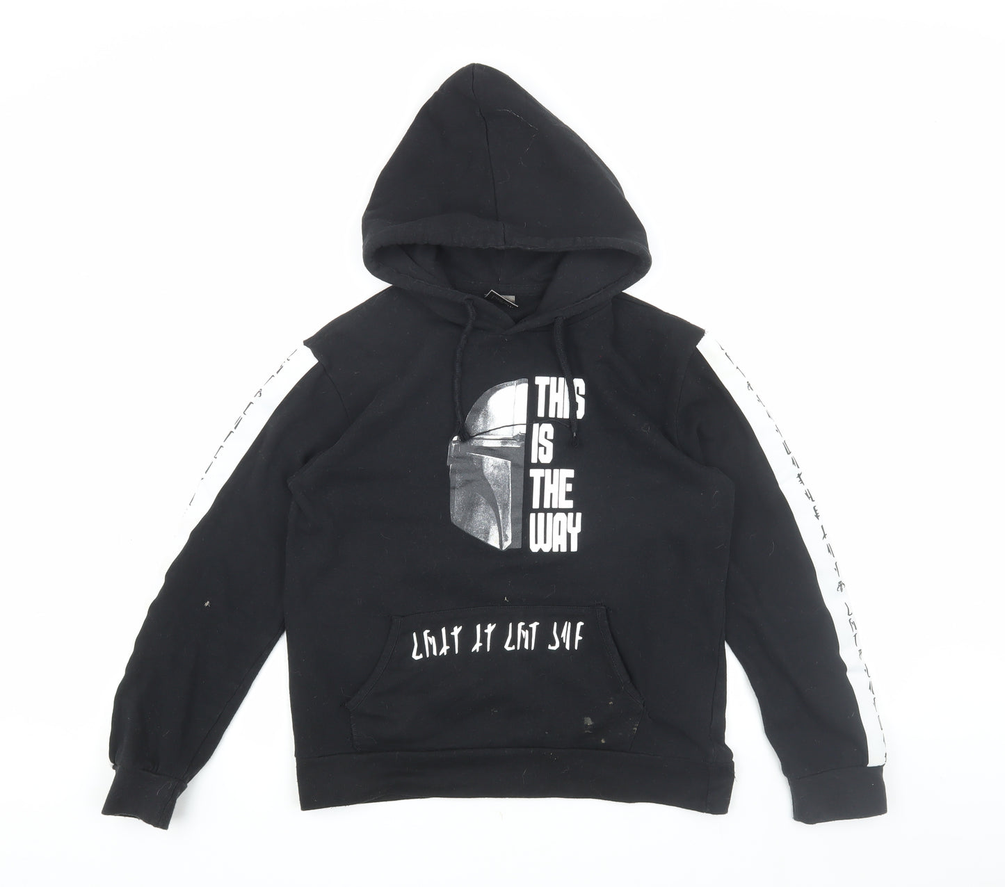 Star Wars Boys Black Mandalorian Pullover Hoodie 13-14 Years
