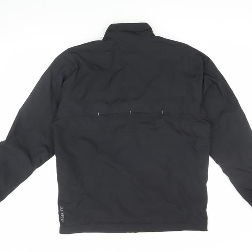 Nike Men's Black Windbreaker Jacket M - Sporty and Stylish