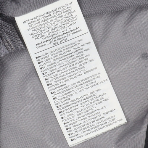 Nike Men's Black Windbreaker Jacket M - Sporty and Stylish