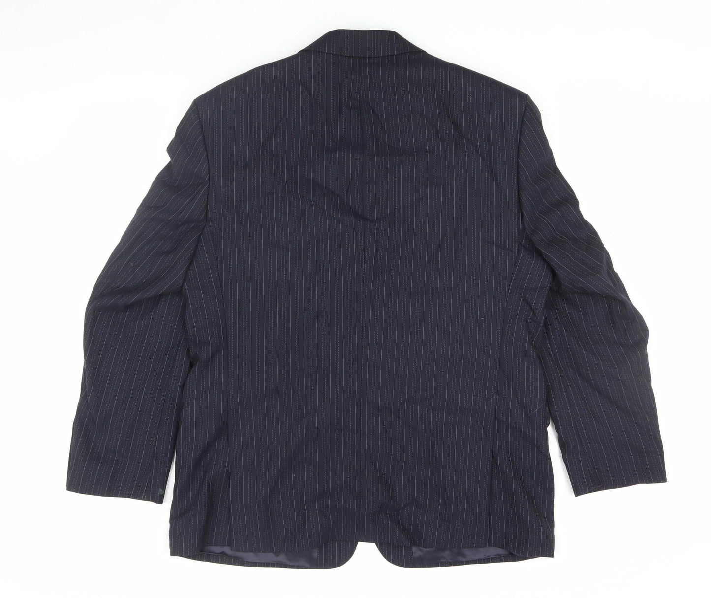 The Label Men's Black Striped Blazer, Size 42S, Formal