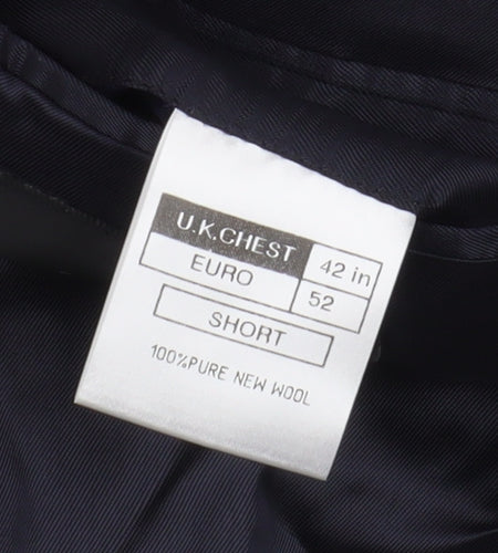 The Label Men's Black Striped Blazer, Size 42S, Formal