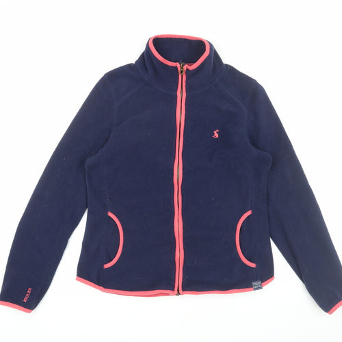Joules Women's Blue Fleece Zip Jacket Size 12