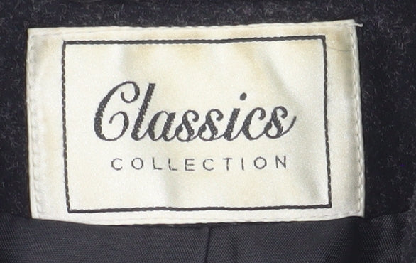 Classics Collection Women's Black Pea Coat Size 18