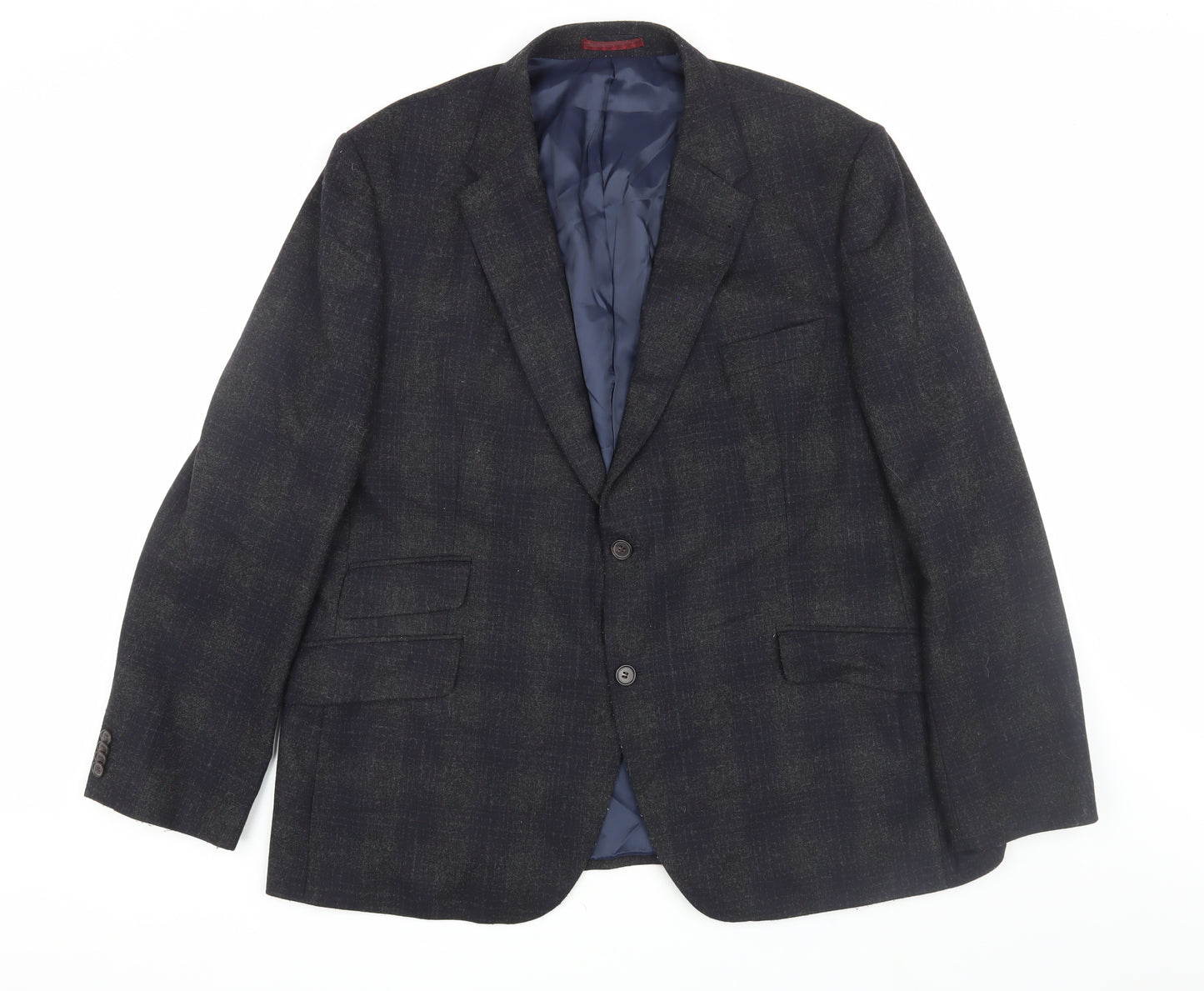 Marks and Spencer Men's Navy Check Blazer, 48R Formal