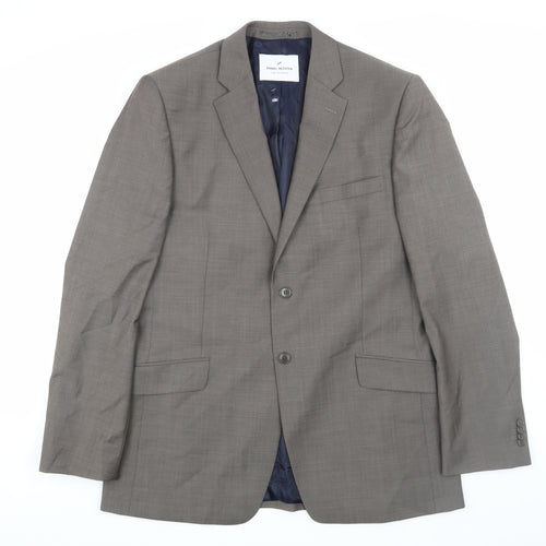 Daniel Hechter Men's Grey Suit Jacket 42 Long