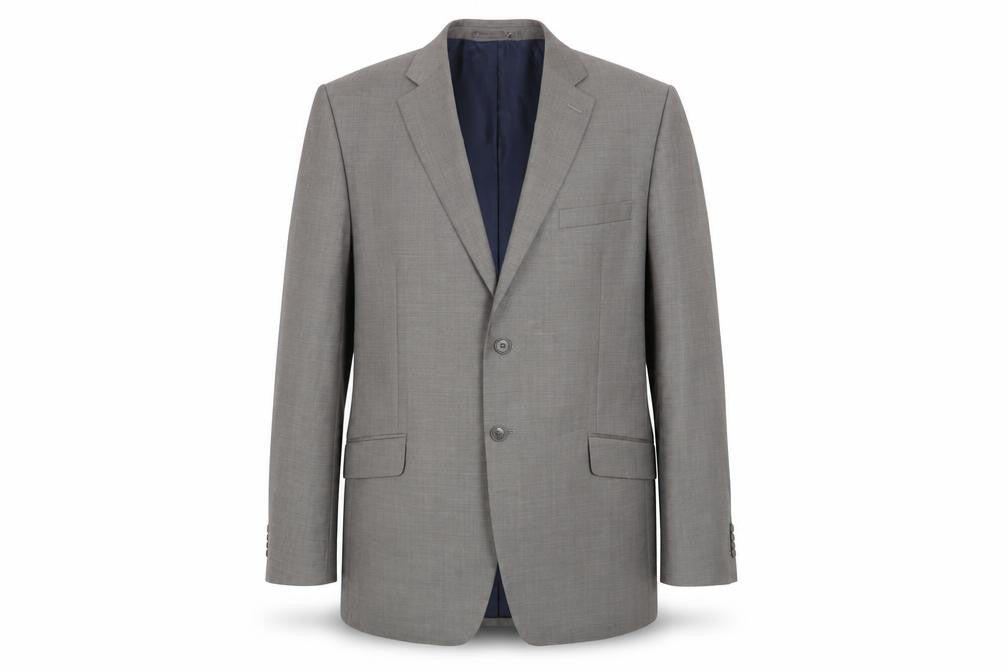 Front view of Daniel Hechter Men's Grey Suit Jacket 42 Long
