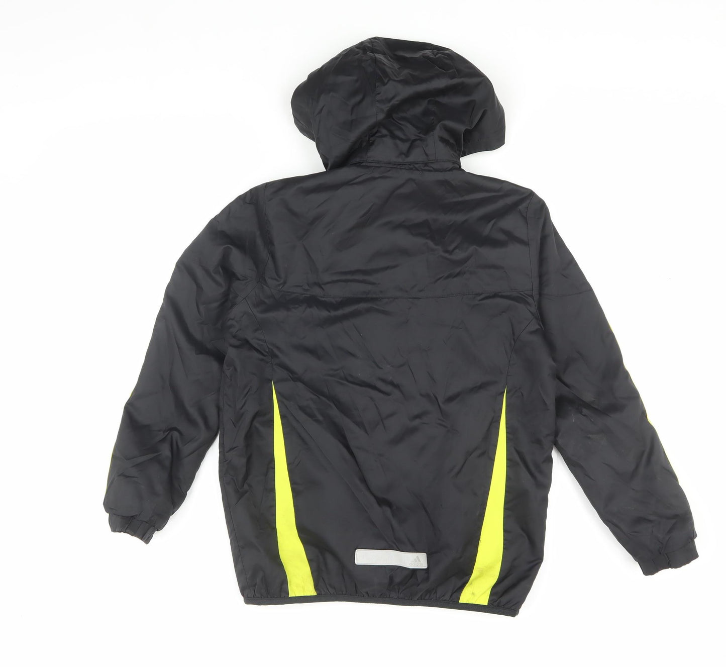 Adidas Boys Black Hooded Jacket 9-10 Years