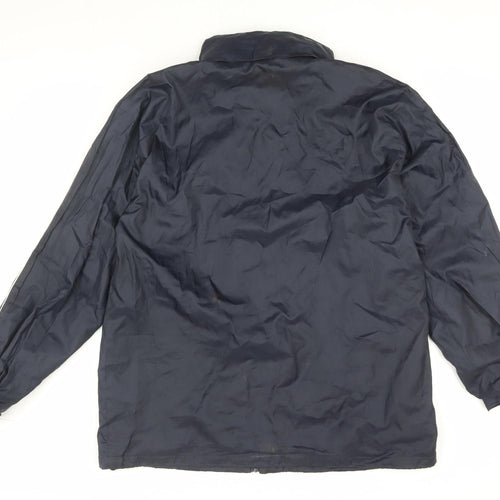 Diadora Men's Blue Windbreaker Jacket Medium