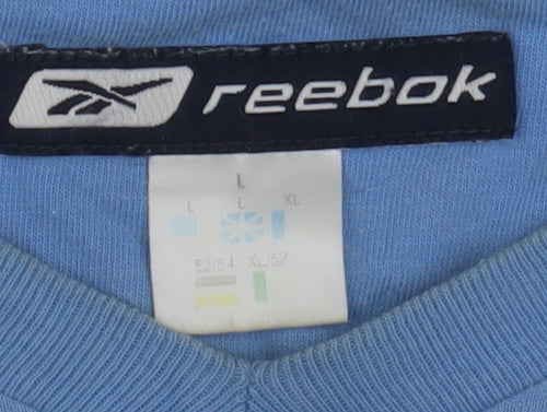 Reebok Men's Blue XL Crew Neck T-Shirt