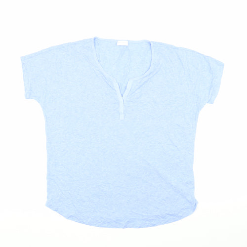 The White Company Women's Blue Basic T-Shirt, Size L