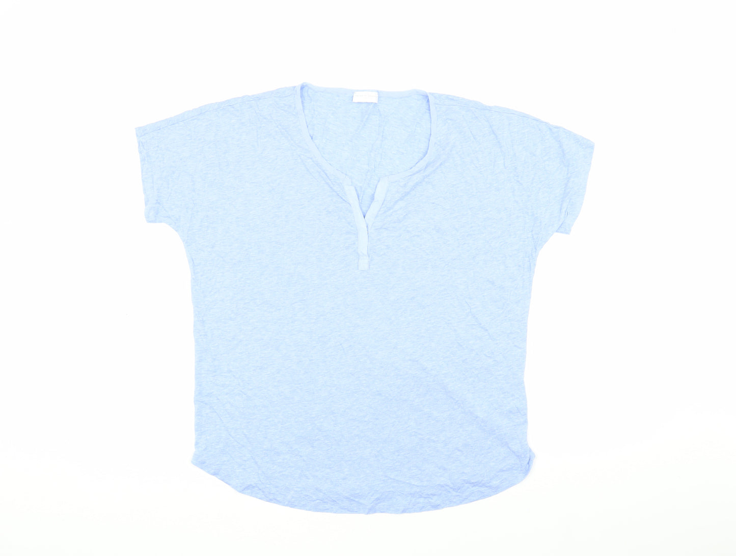 The White Company Women's Blue Basic T-Shirt, Size L